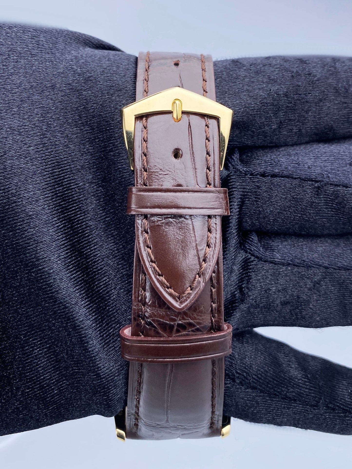Patek Philippe Calatrava 5196J Tiffany Dial 18K Yellow Gold Mens Watch - Wristwatch