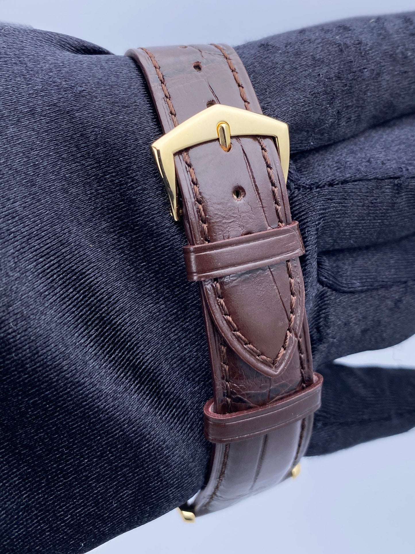 Patek Philippe Calatrava 5196J Tiffany Dial 18K Yellow Gold Mens Watch - Wristwatch