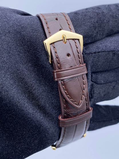 Patek Philippe Calatrava 5196J Tiffany Dial 18K Yellow Gold Mens Watch - Wristwatch