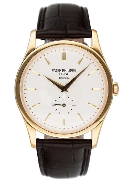 Patek Philippe Calatrava 5196J Tiffany Dial 18K Yellow Gold Mens