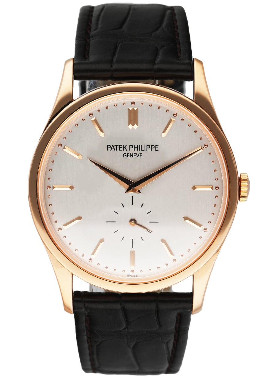 Patek Philippe Calatrava 5196R 18K Rose Gold Men’s Watch Box & Papers - Wristwatch
