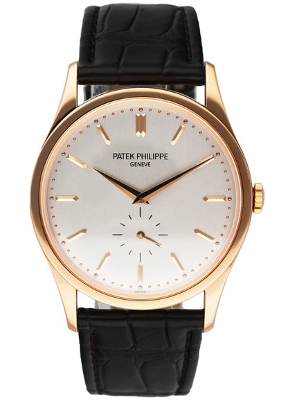 Patek Philippe Calatrava 5196R 18K Rose Gold Men’s Watch Box & Papers - Wristwatch