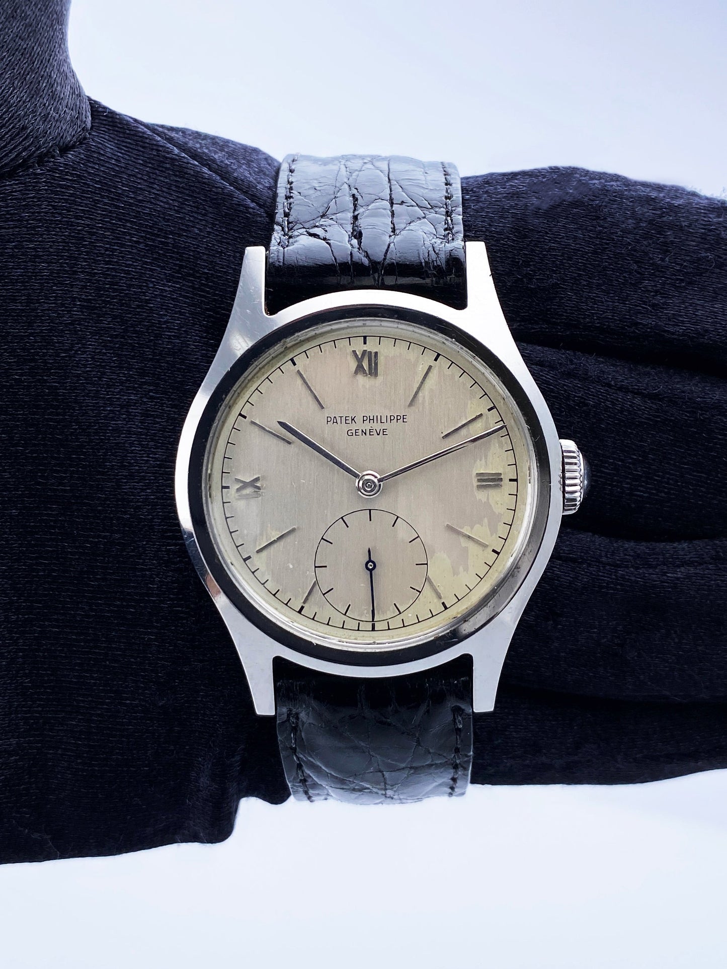 Patek Philippe Calatrava 565 Stainless Steel Mens Watch With Archives