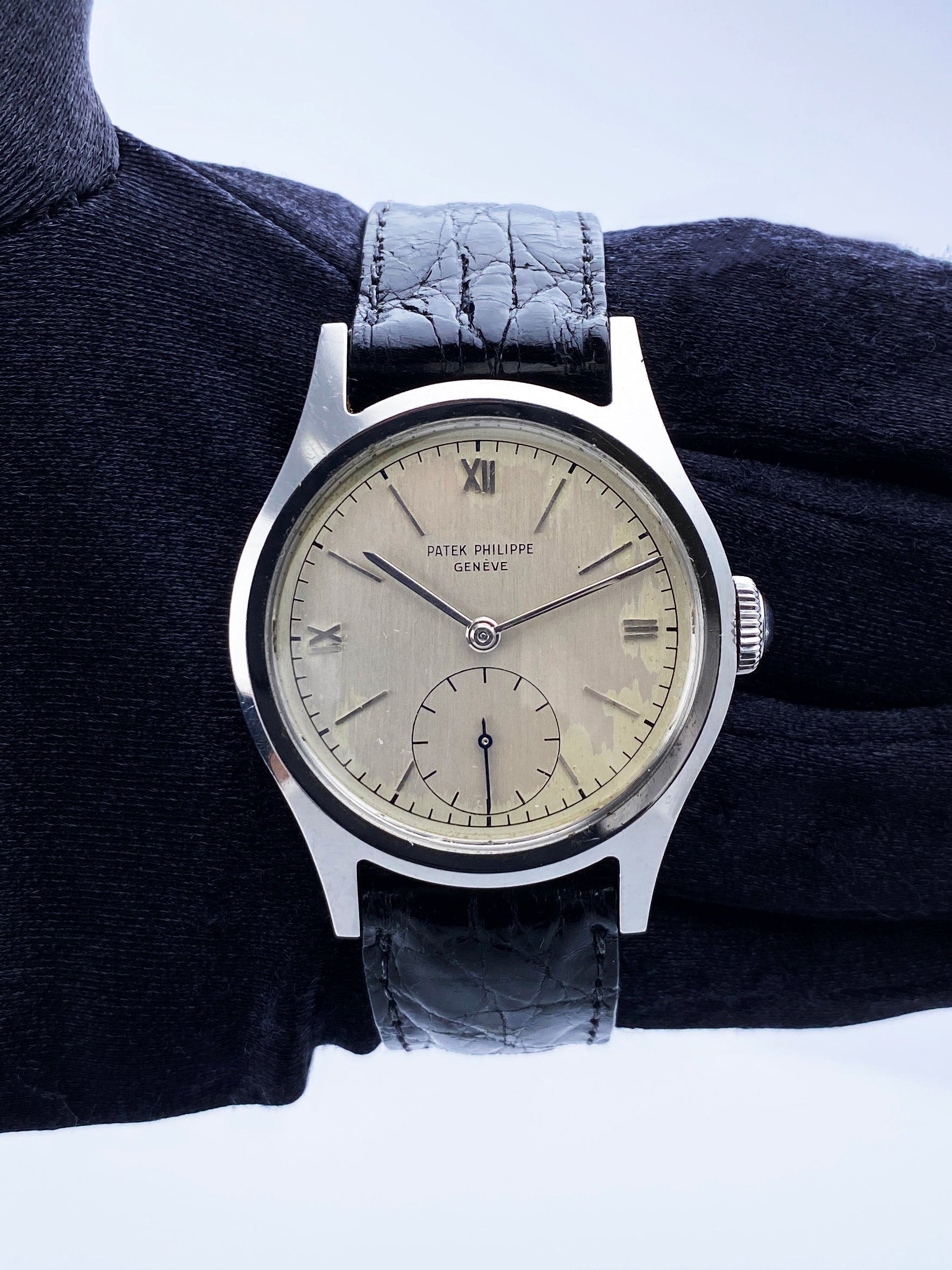 Patek Philippe Calatrava 565 Stainless Steel Mens Watch With Archives