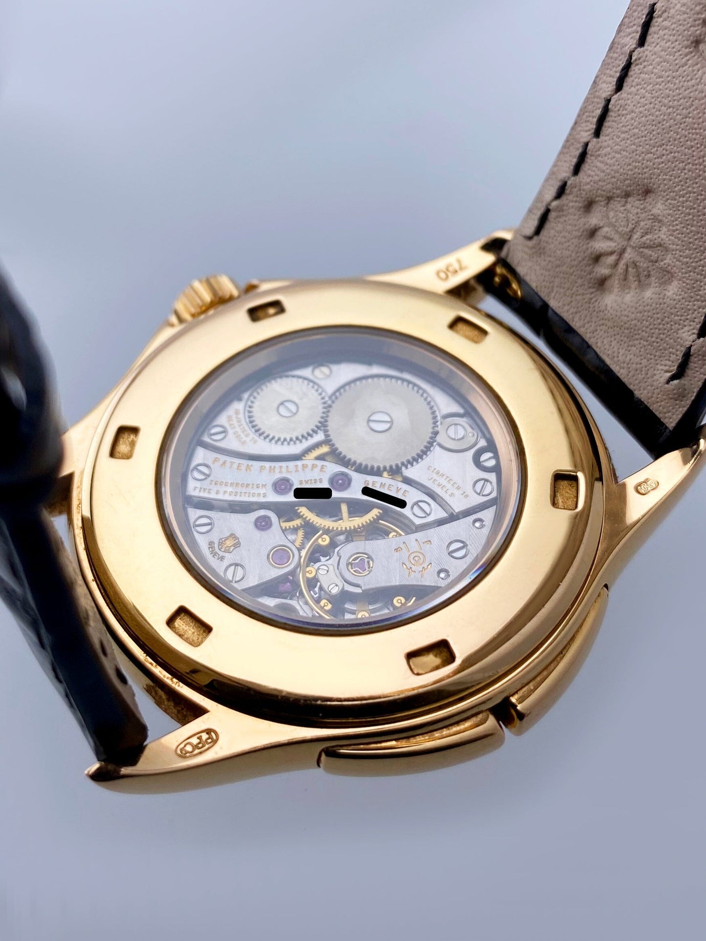 Patek Philippe Calatrava Travel Time 5134R 18K Rose Gold Mens Watch - Wristwatch