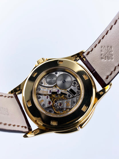 Patek Philippe Calatrava Travel Time 5134J 18K Yellow Gold Mens Watch - Wristwatch