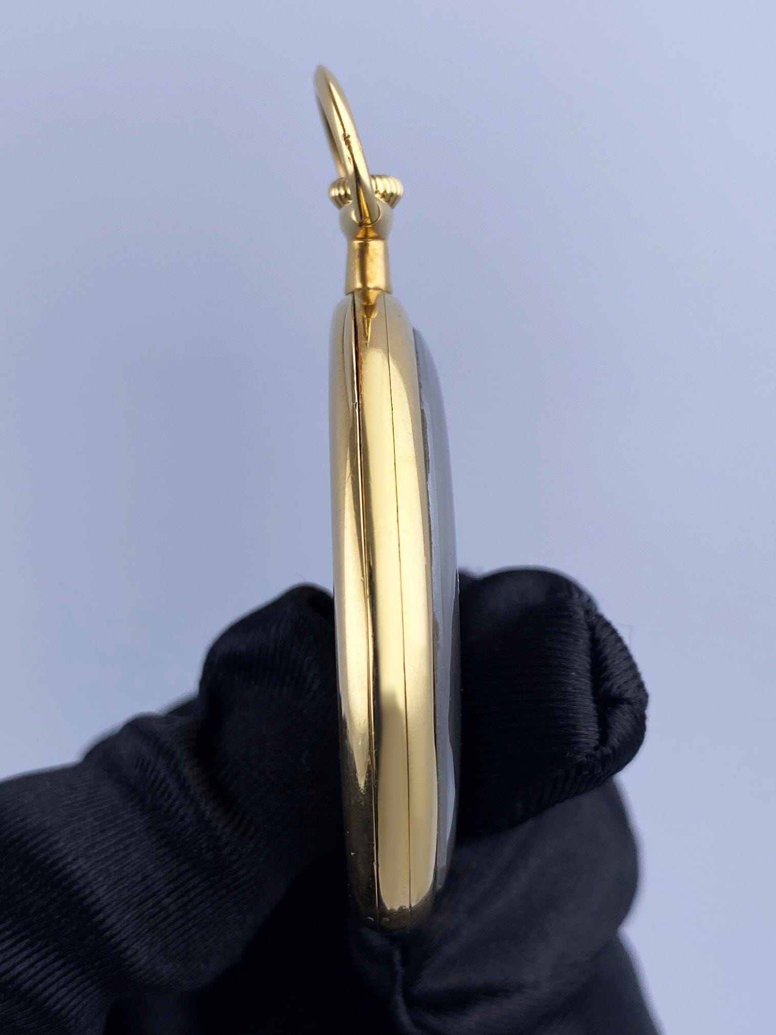 Patek Philippe & Cie Black Dial 18K Yellow Gold Openface Pocket Watch - Watches