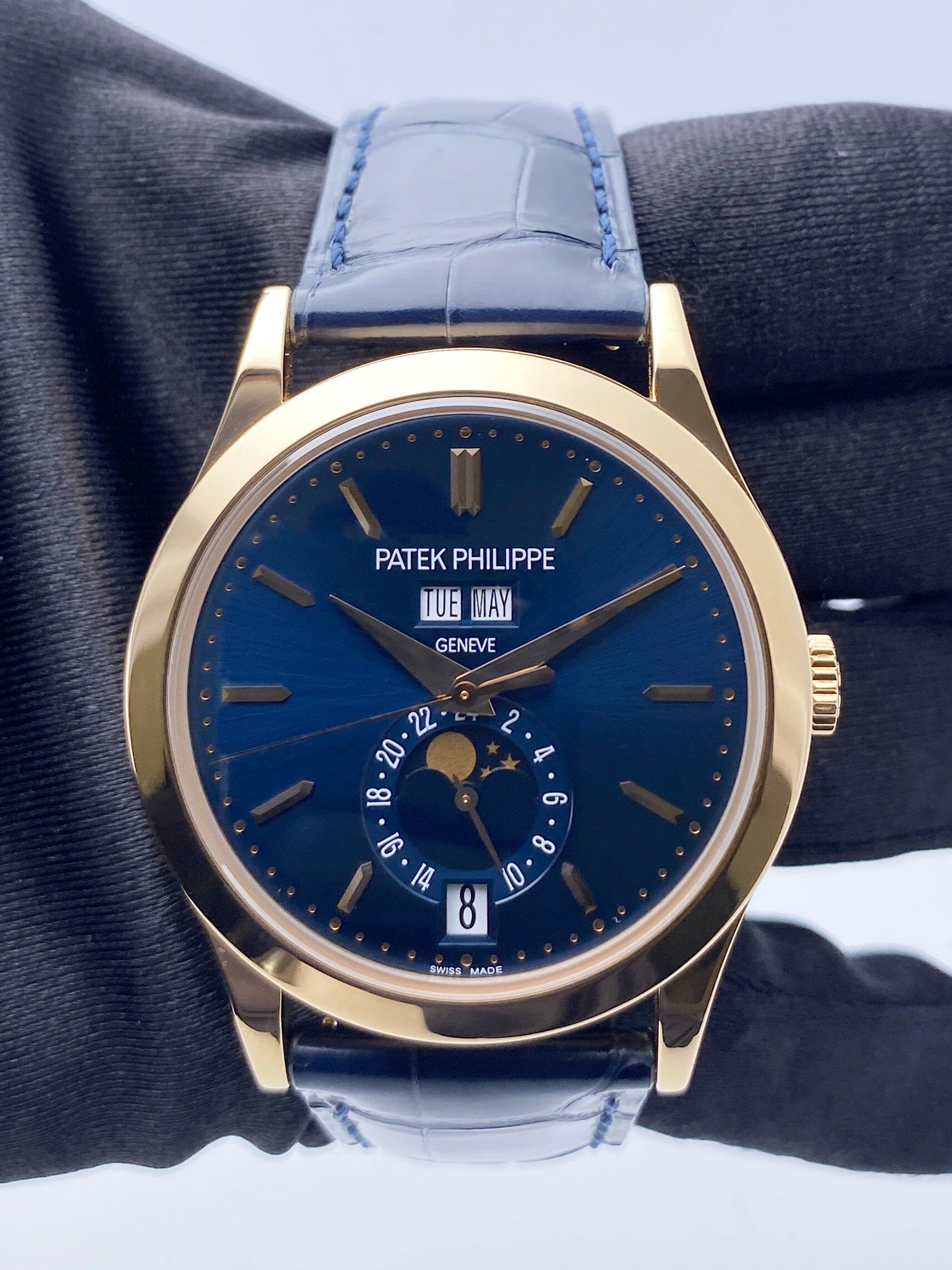 Patek Philippe Complications 5396R Blue Dial Mens Watch Box Papers - Watches