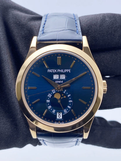 Patek Philippe Complications 5396R Blue Dial Mens Watch Box Papers - Watches