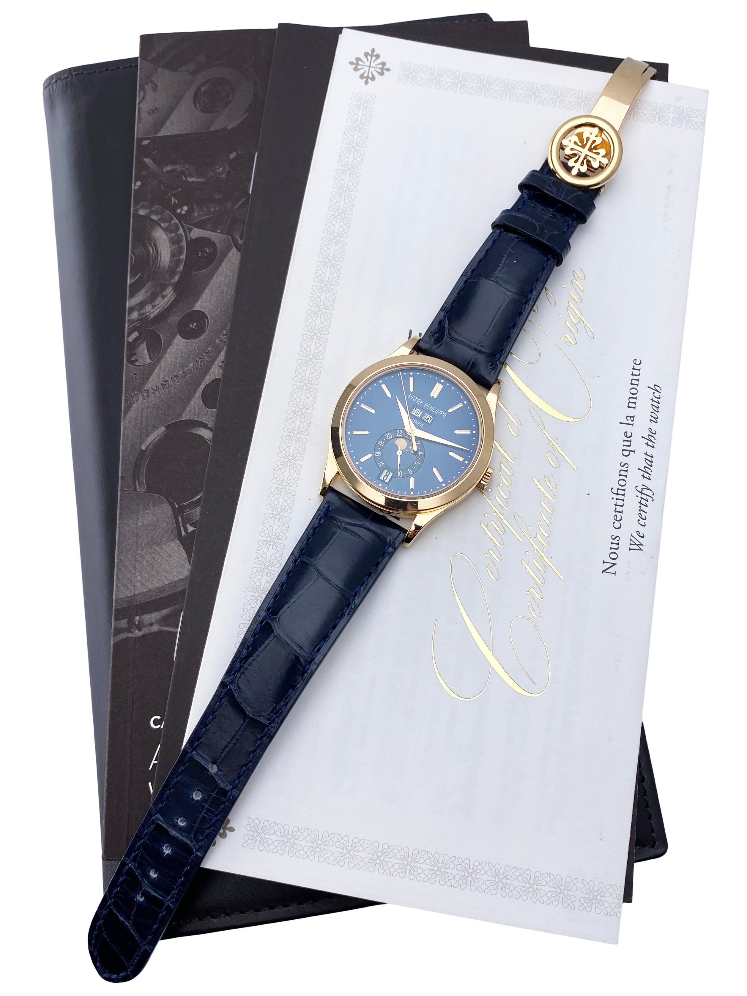 Patek Philippe Complications 5396R Blue Dial Mens Watch Box – Phigora