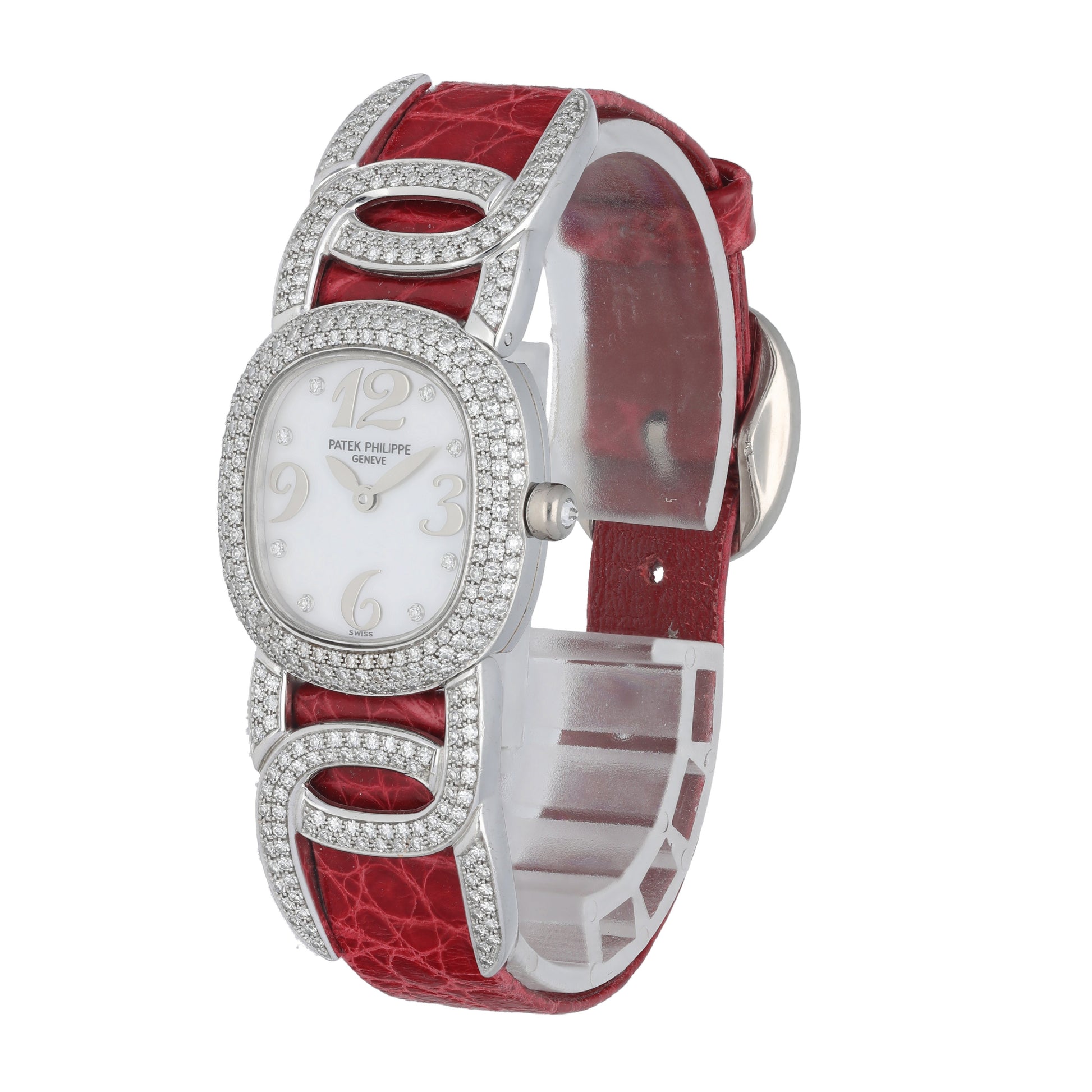Patek Philippe Ellipse 4832G MOP White Gold Diamond Ladies Watch - Virtual