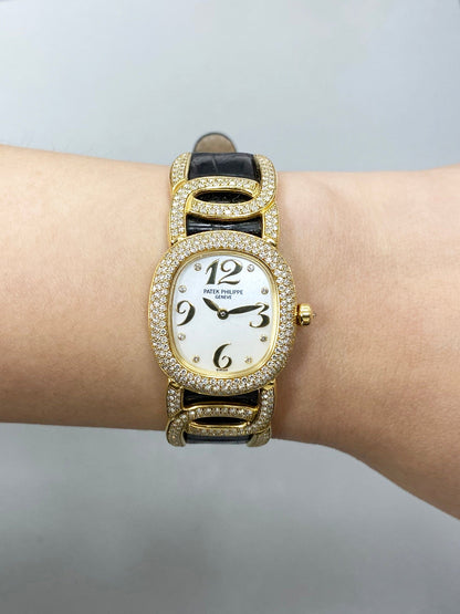 Patek Philippe Golden Ellipse 4832 MOP Diamond Ladies Watch - Watches