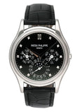Patek Philippe Grand Complications 5140P Diamond Black Dial Mens Watch Box Papers