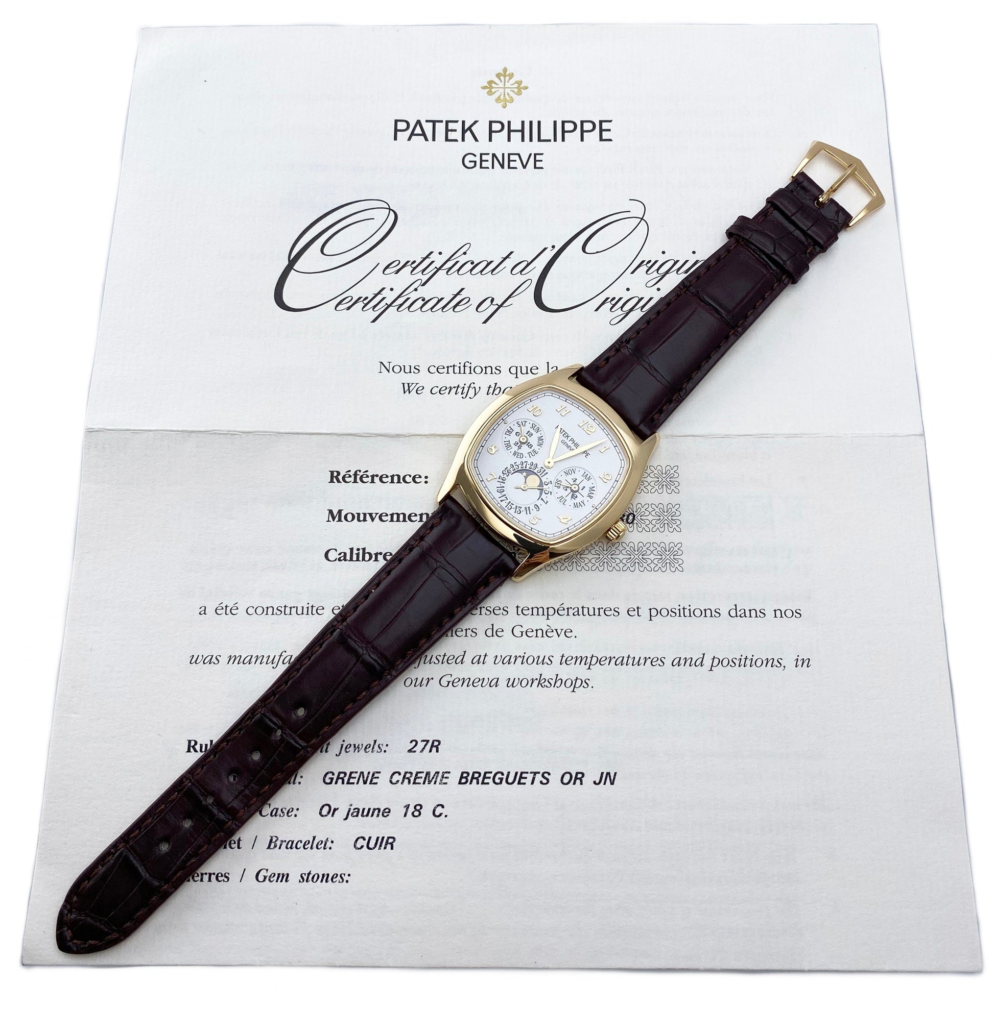 Patek Philippe Grand Complications 5940J Silver Dial Mens Watch Box Papers