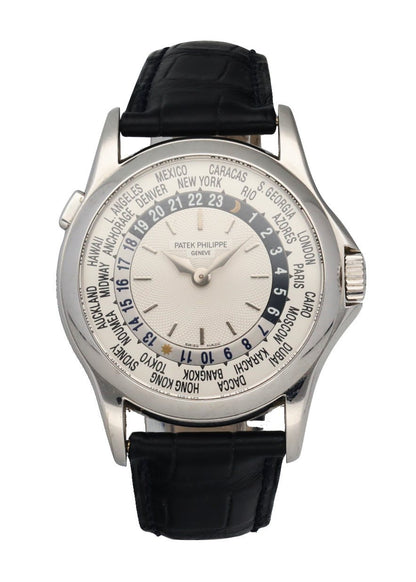Patek Philippe World Time 5110G-001 18K White Gold Men’s Watch Box & Papers - Wristwatch