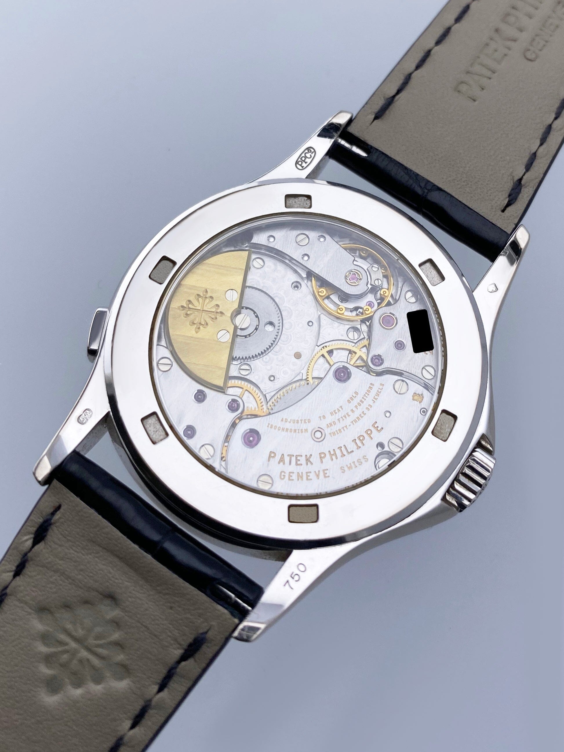 Patek Philippe World Time 5110G 18K White Gold Mens Watch With Archives - Watches