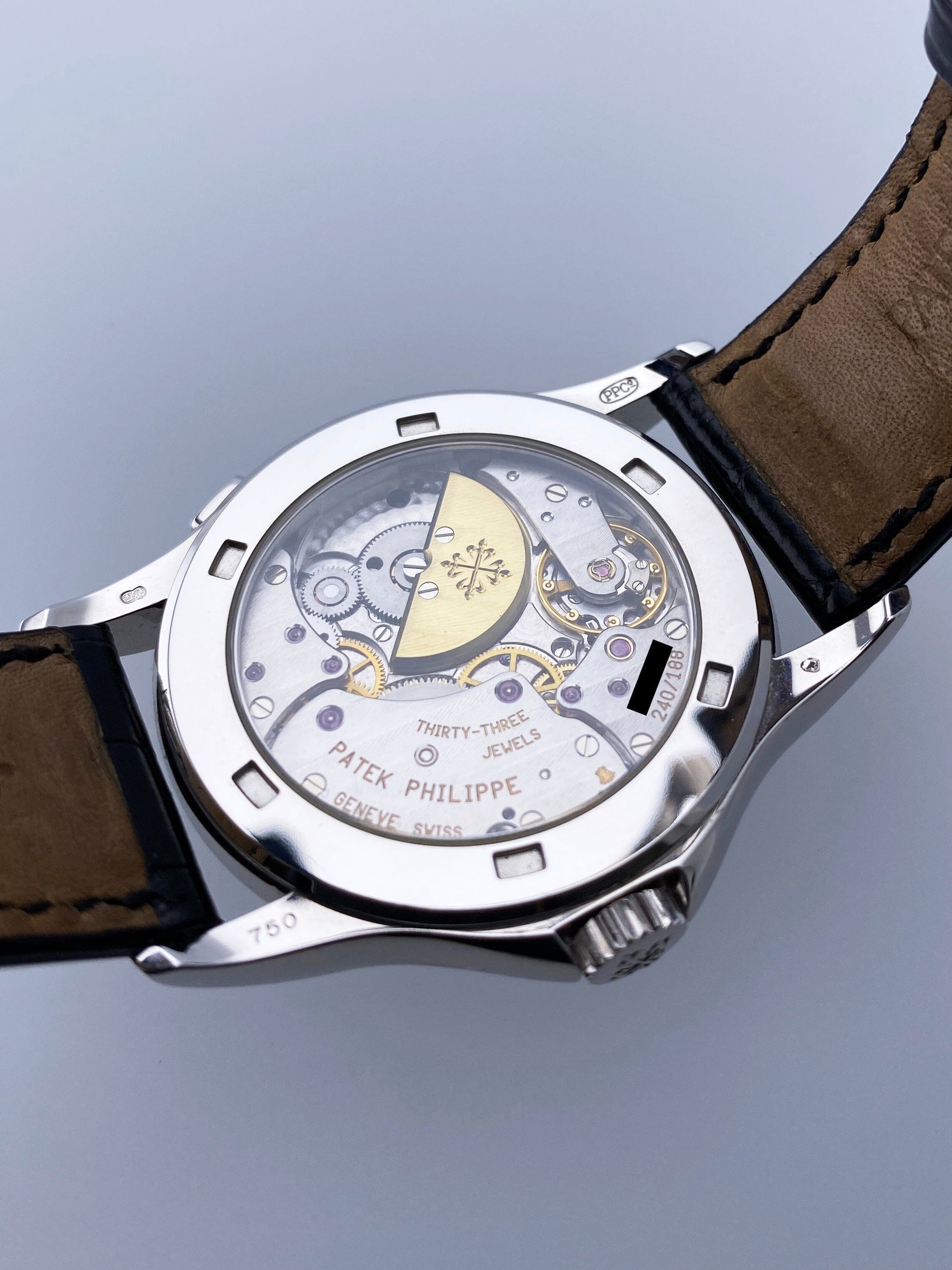 Patek Philippe World Time 5110G 18K White Gold Mens Watch With Papers