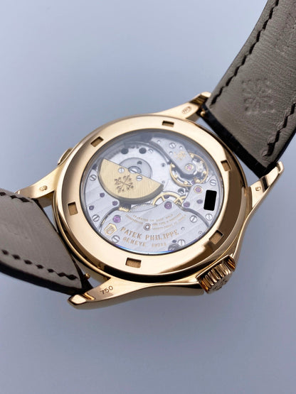 Patek Philippe World Time 5130R 18K Rose Gold Mens Watch With Papers