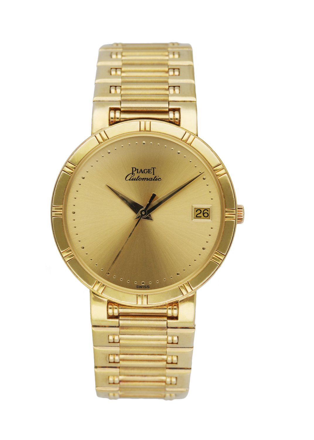 Piaget Dancer 15923 18K Yellow Gold Men's Watch Box & Papers