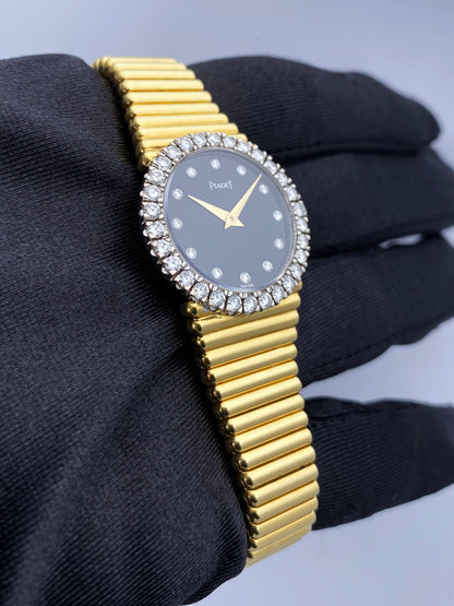 Piaget Dancer 9190 Diamond Onyx Dial Ladies Watch - Virtual
