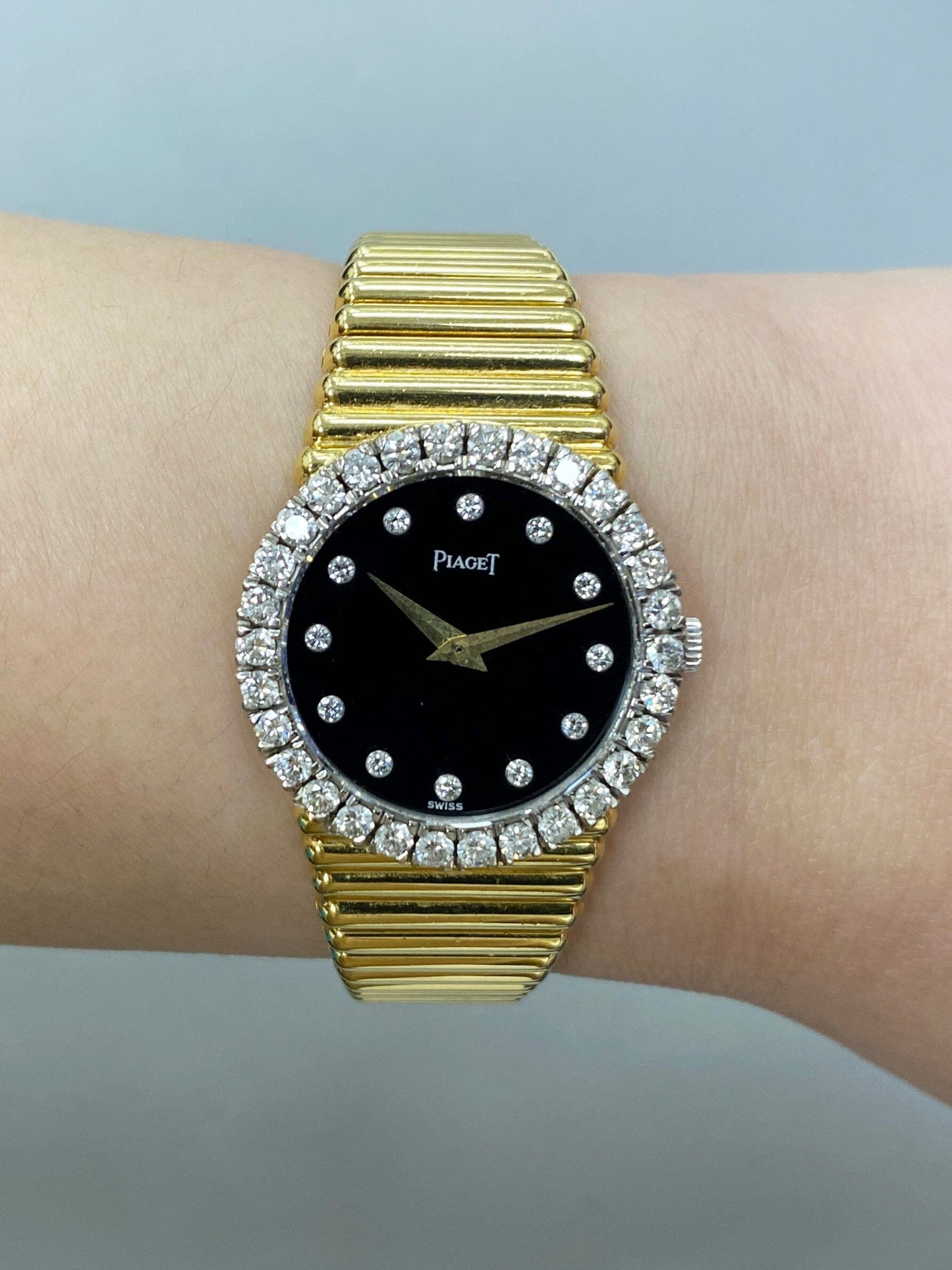 Piaget Dancer 9190 Diamond Onyx Dial Ladies Watch - Virtual