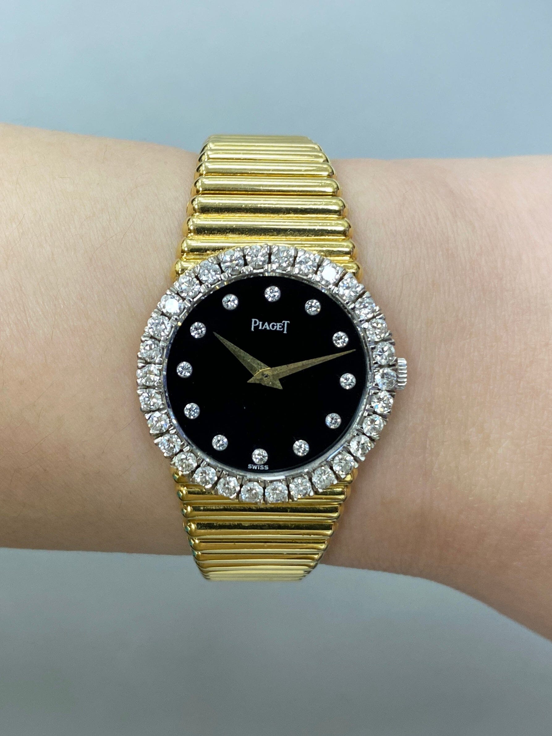 Piaget Dancer 9190 Diamond Onyx Dial Ladies Watch - Virtual