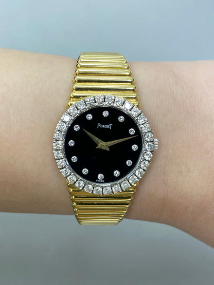 Piaget Dancer 9190 Diamond Onyx Dial Ladies Watch - Virtual
