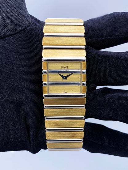 Piaget Polo Square 7131 C701 Two Tone Watch