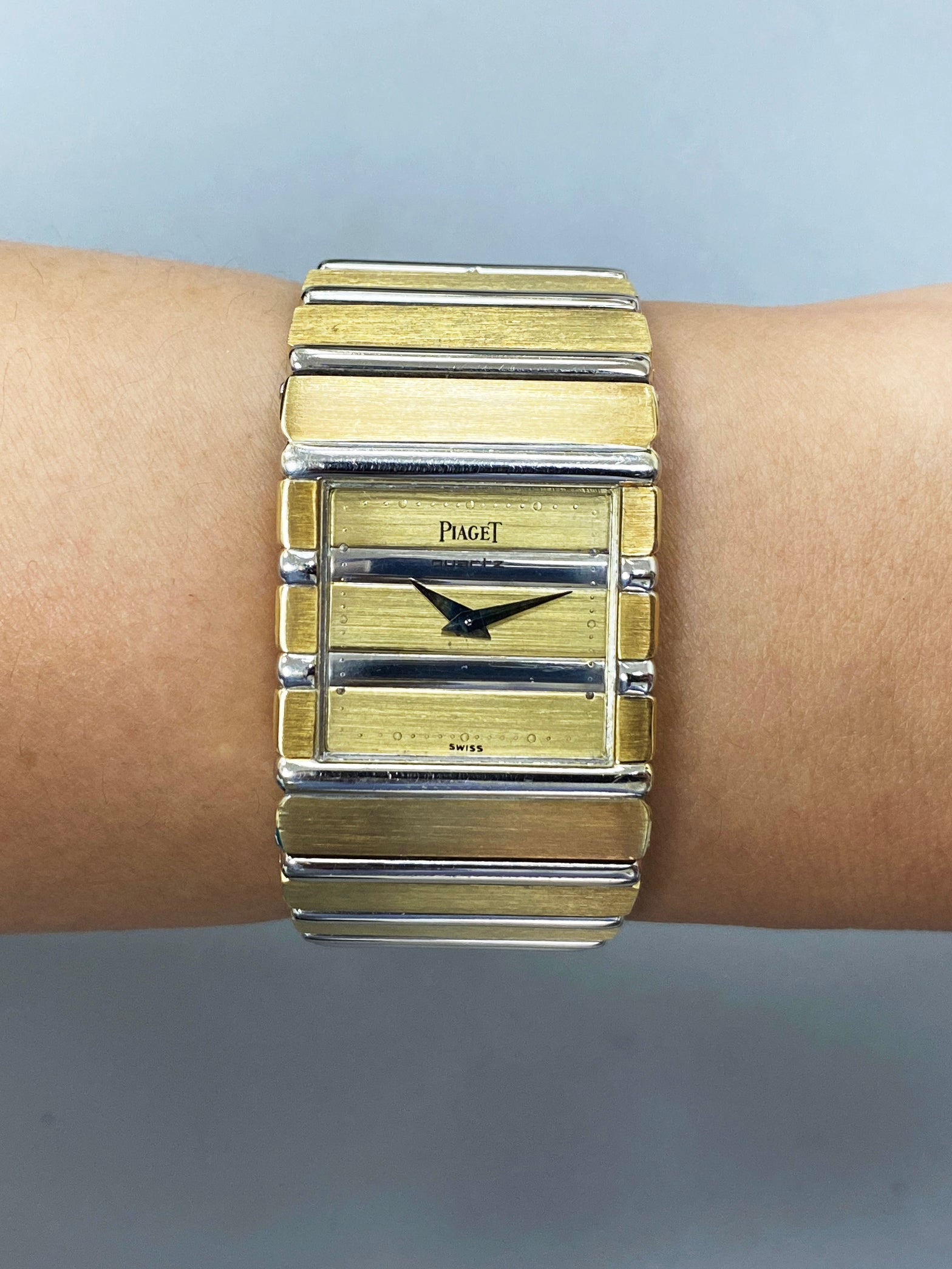 Piaget Polo Square 7131 C701 Two Tone Watch