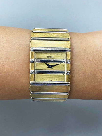 Piaget Polo Square 7131 C701 Two Tone Watch