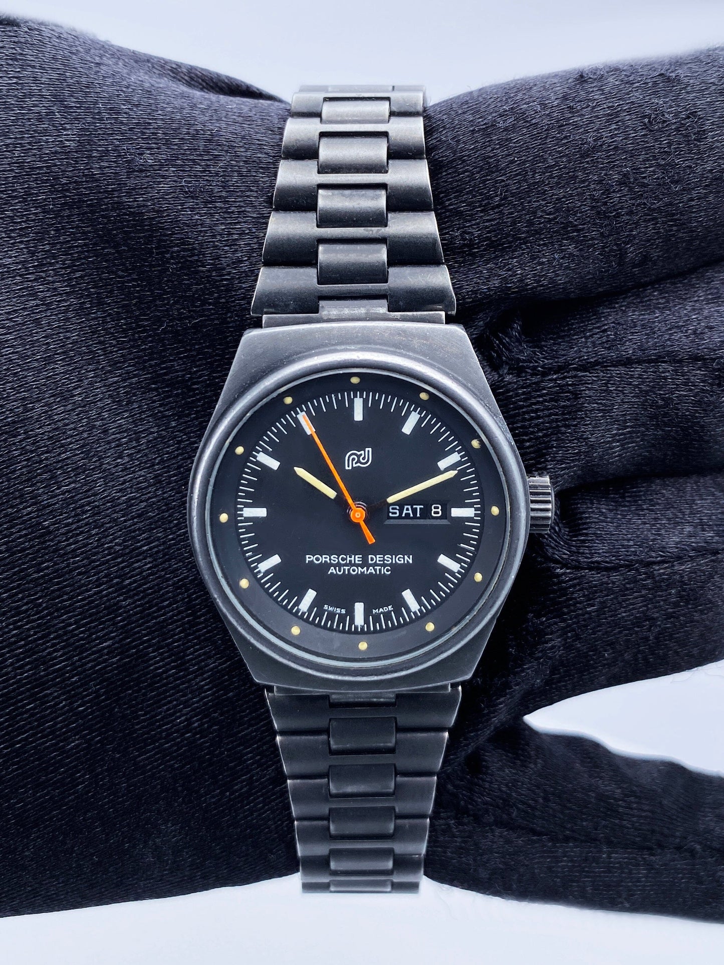 Porsche Design 7050S Day-Date Automatic Stainless Steel Ladies Watch - Wristwatch