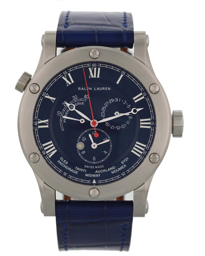 Ralph Lauren Sporting 45mm World Time Steel R0210700 Men’s Watch - Wristwatch