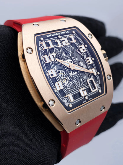 Richard Mille Extra Flat RM 67-01 Rose Gold Mens Watch Box Papers