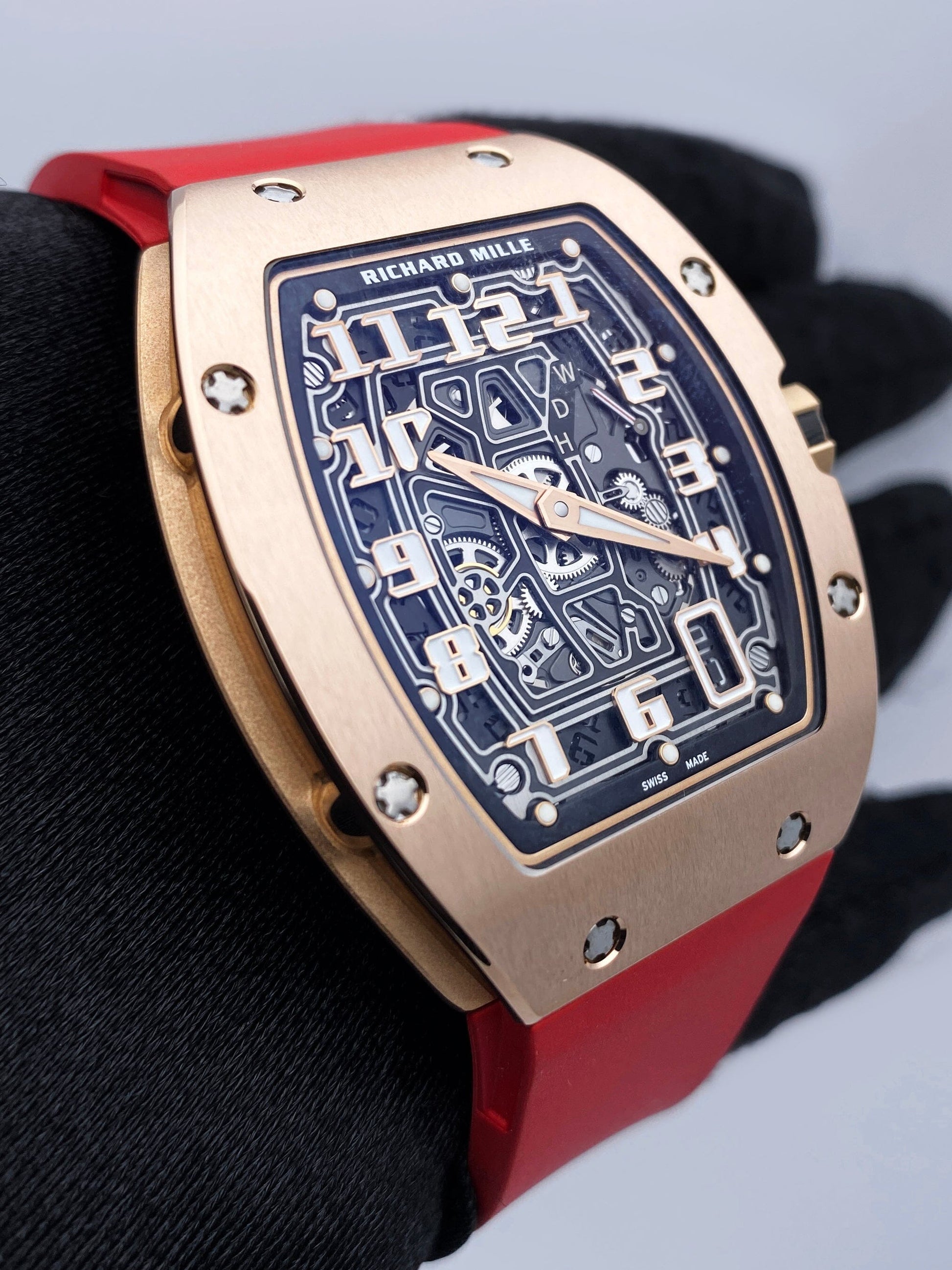 Richard Mille Extra Flat RM 67-01 Rose Gold Mens Watch Box Papers