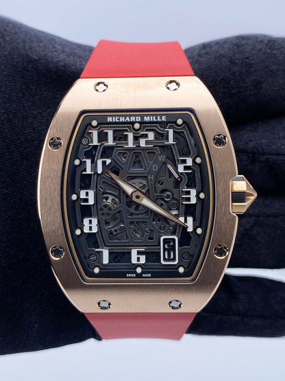 Richard Mille Extra Flat RM 67-01 Rose Gold Mens Watch Box Papers