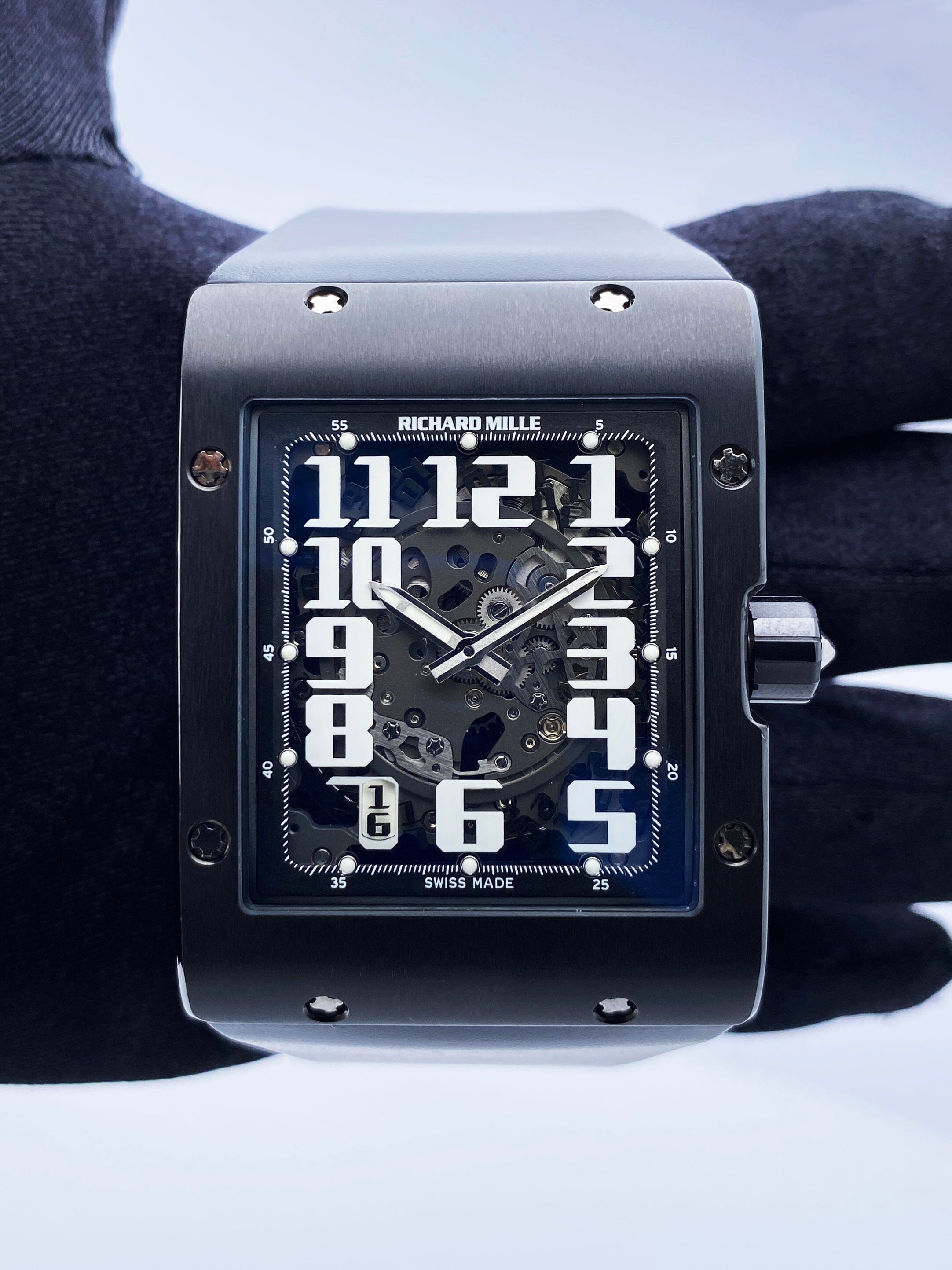 Richard Mille Extra Flat RM016 AL TI Titanium Mens Watch Box