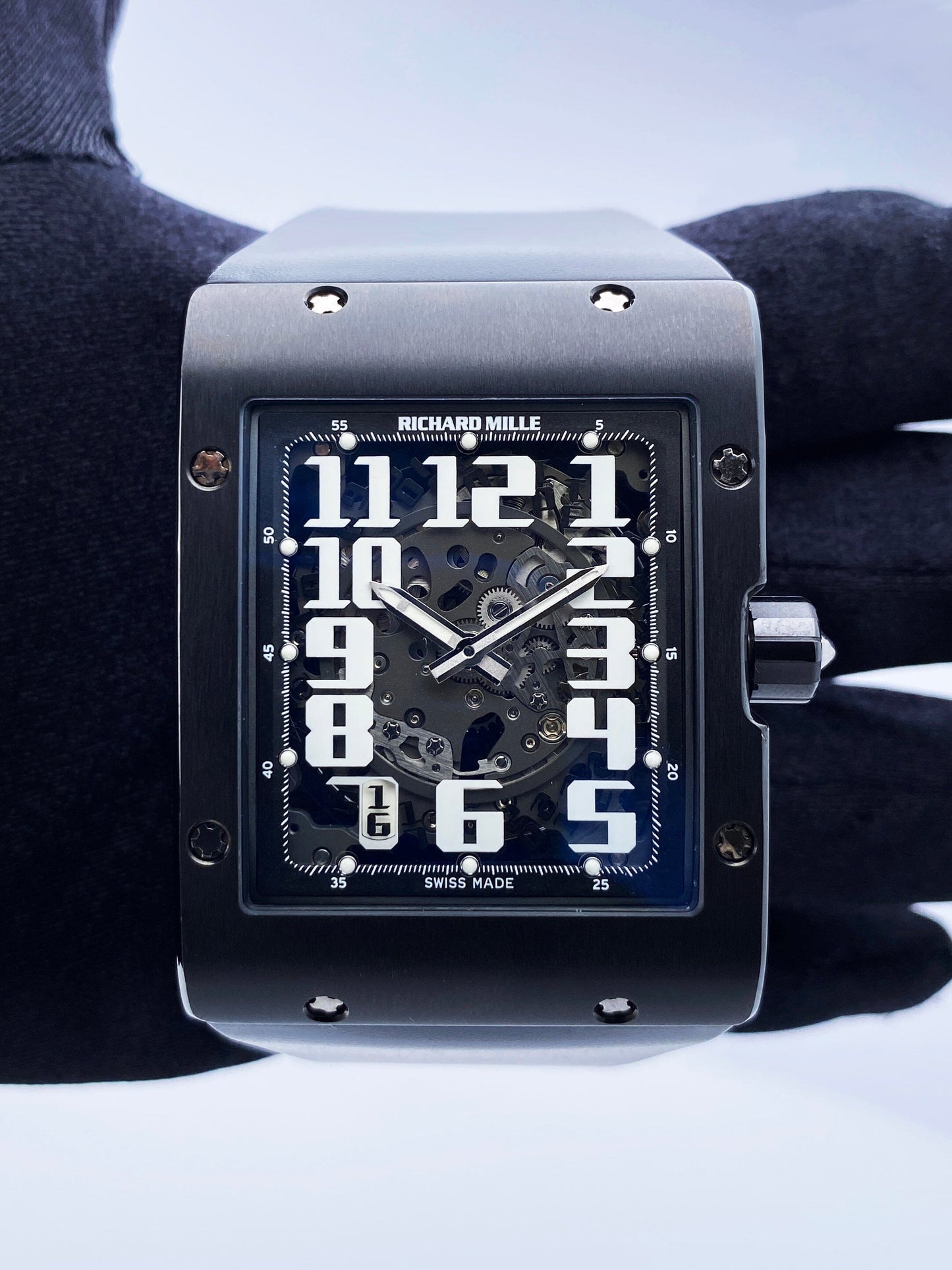 Richard Mille Extra Flat RM016 AL TI Titanium Mens Watch Box Papers - Virtual