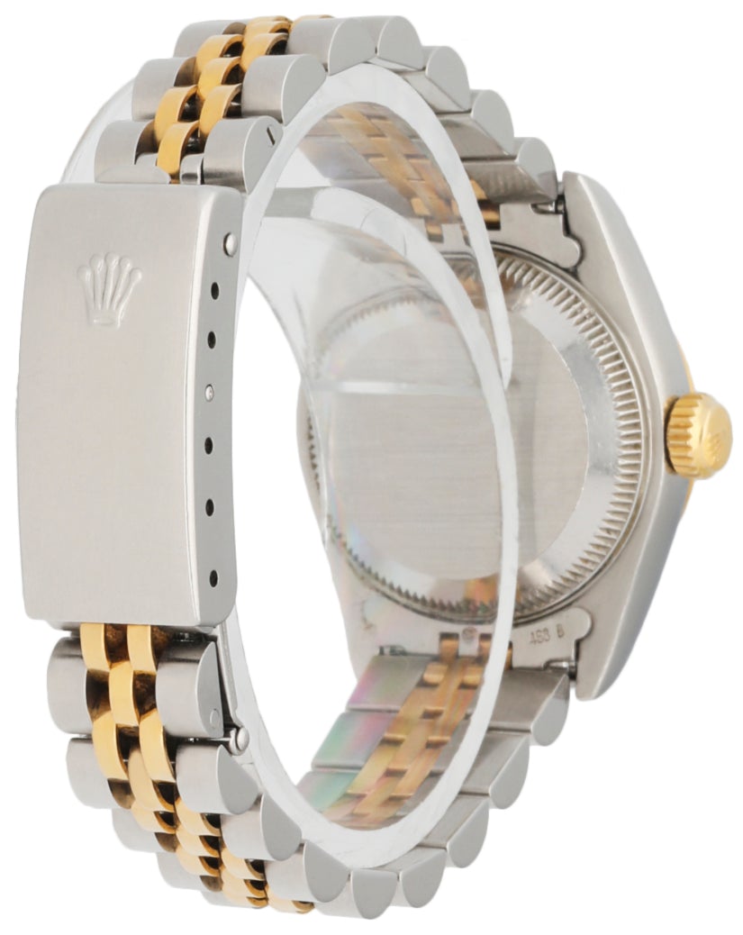 Rolex 69173 Stainless Steel & 18K Yellow Gold Diamond Dial Ladies Watch