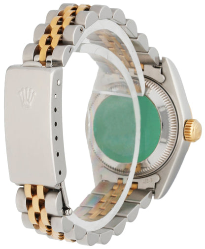 Rolex 69173 Stainless Steel & 18K Yellow Gold Diamond Dial Ladies Watch