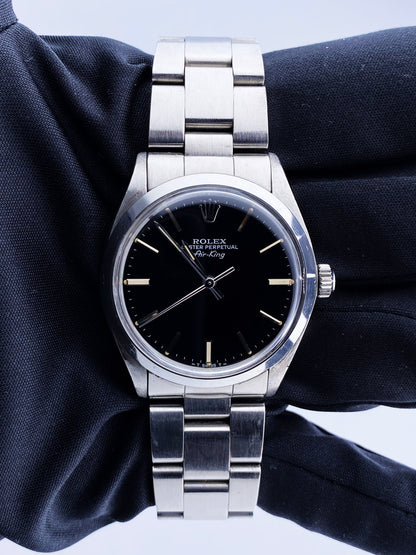 Rolex Air-King 5500 Black Dial Mens Watch With Box & Papers