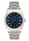 Rolex Air-King Precision 14000 Blue Dial Mens Watch