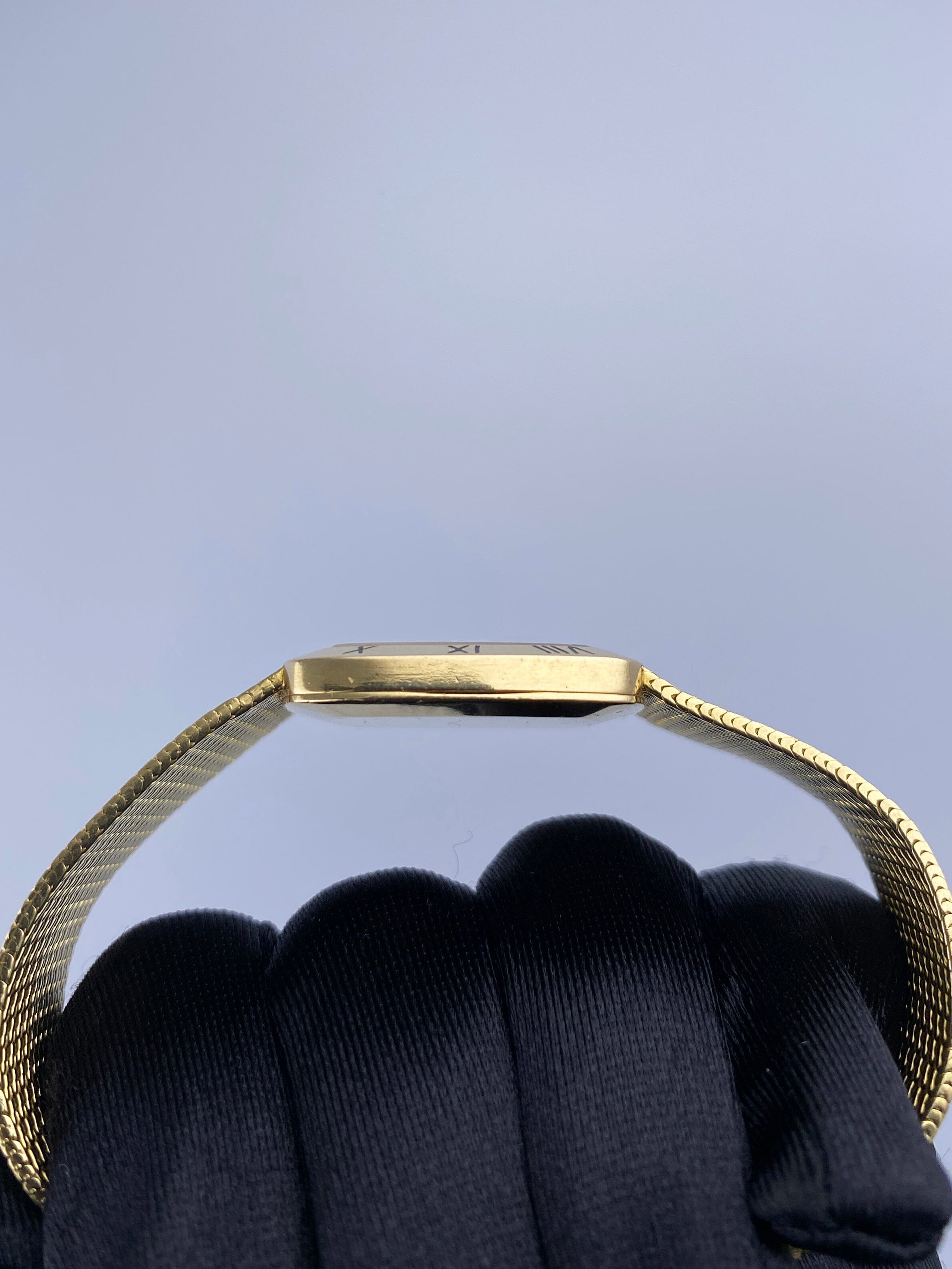 Rolex Cellini 4084 Silver Dial 18K Yellow Gold Vintage Ladies Watch