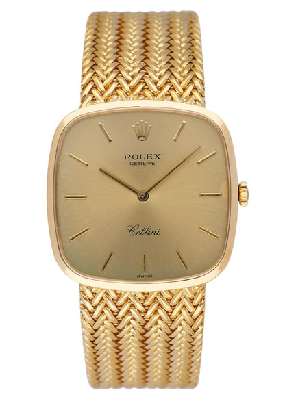 Rolex Cellini 4311 Champagne Dial 18K Yellow Gold Watch Box Papers