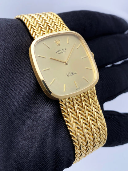 Rolex Cellini 4311 Champagne Dial 18K Yellow Gold Watch Box Papers