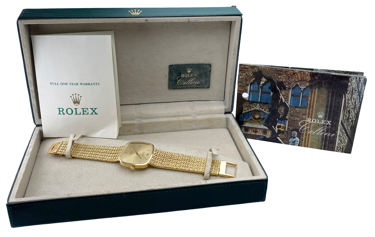 Rolex Cellini 4311 Champagne Dial 18K Yellow Gold Watch Box Papers