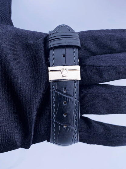 Rolex Cellini Daenos 4243 White & Rose Gold Mens Watch