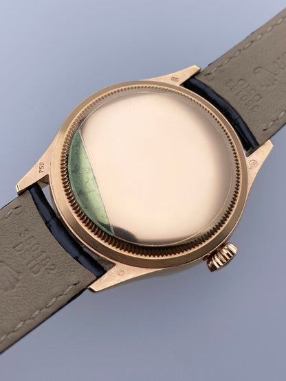 Rolex Cellini Dual Time 50525 18K Rose Gold Mens Watch Box Papers