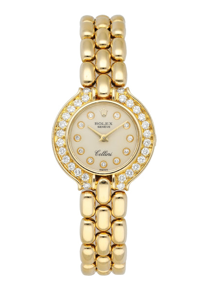 Rolex Cellini Vintage yellow gold Diamond Ladies Watch – Phigora