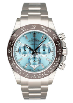 Rolex Cosmograph Daytona 116506 Ice-Blue Dial Platinum Mens Watch Box Papers