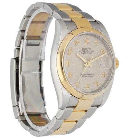 Rolex DateJust 116203 Anniversary Dial Two Tone Men’s Watch - Wristwatch